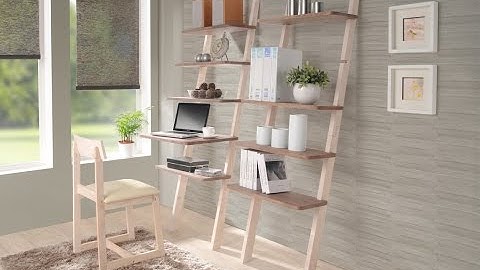Ladder Shelf Computer Desk