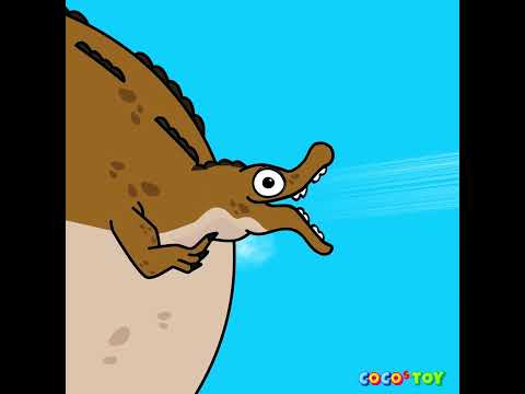 <strong>Floating</strong> Baby Pristichampsus! He Turned Into a Balloon! 🐊🎈 #Shorts ㅣquiz for kidsㅣCoCosToy