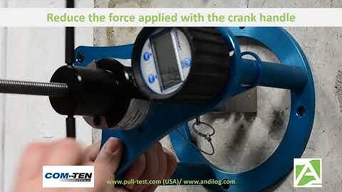 Check the holding and pull-out force of anchors and securants with the Extractor pull tester