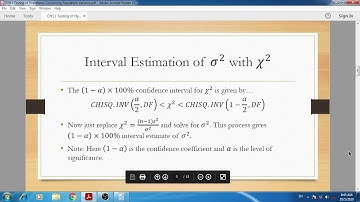 Inference concerning population variance  and ratio of two variances
