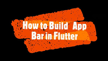 How to Build App Bar in Flutter || -Speed Code
