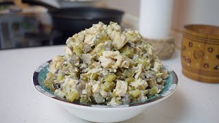 НЕРЕАЛЬНЫЙ салат / Салат с черносливом, курицей и шампиньонами