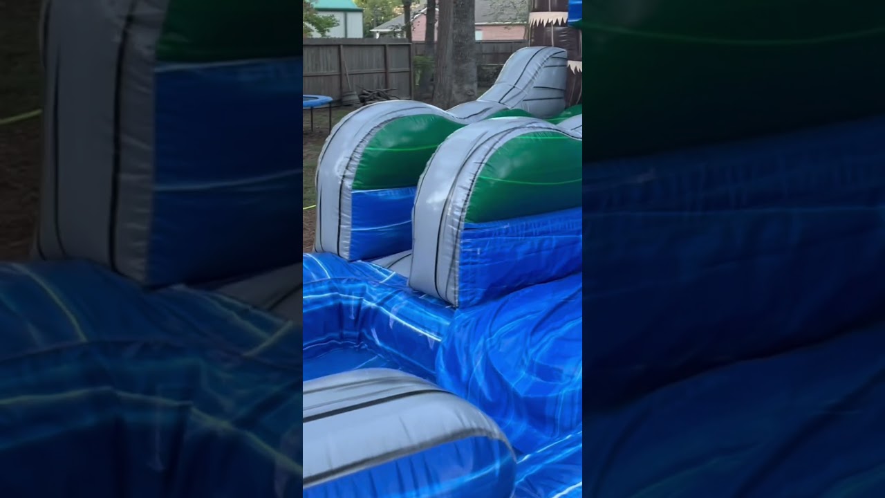 Splash! Backyard water slide 