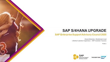 Overview: SAP S/4HANA Upgrade | ESAC 2020