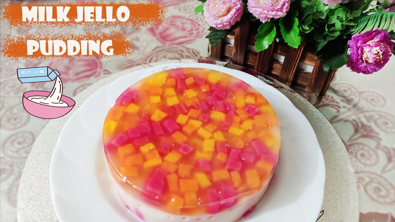 Milk Jello Pudding দুধের জেলো পুডিং Milk Pudding YouTube