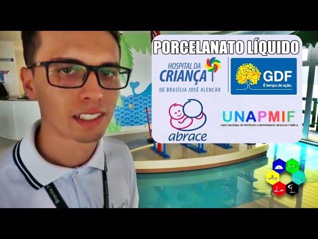 PORCELANATO LIQUIDO 3D HOSPITAL DA CRIANÇA JOSÉ ALENCAR BRASILIA DF EPOXI POLIURETANO
