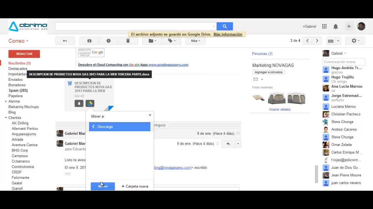 Guardar adjuntos de Gmail en Google Drive - YouTube