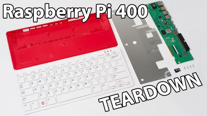 Raspberry Pi 400 Teardown - Heat spreader and motherboard - CNX