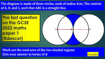 ‘Impossible’ GCSE last question. 2022 Maths Paper 1 (Edexcel)! Question that made it in the NEWS!!
