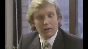 34 year old Donald Trump asked if he
