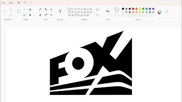 How to draw the Fox Network 1986 logo using MS Paint | How to draw on your computer
