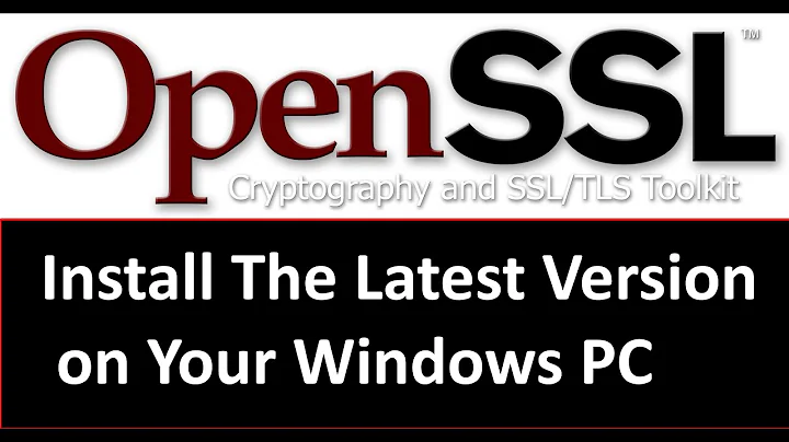 How to install openssl on windows