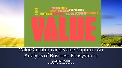 Value Creation and Value Capture in Business Ecosystems