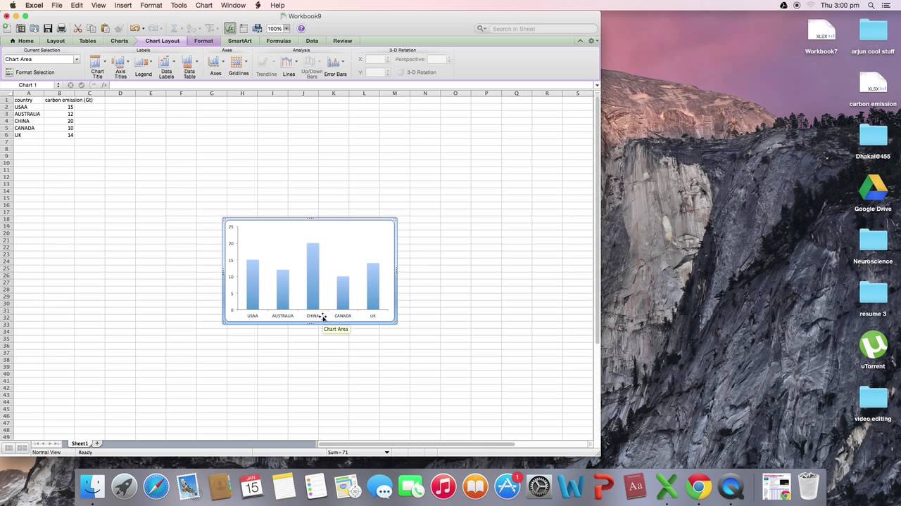 How To Create A Bar Chart In Excel 2011