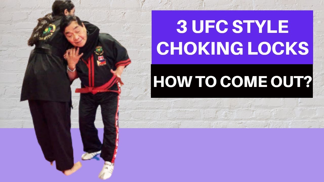How to Break 3 UFC Style Choking Locks - Advance Fight Techniques ...