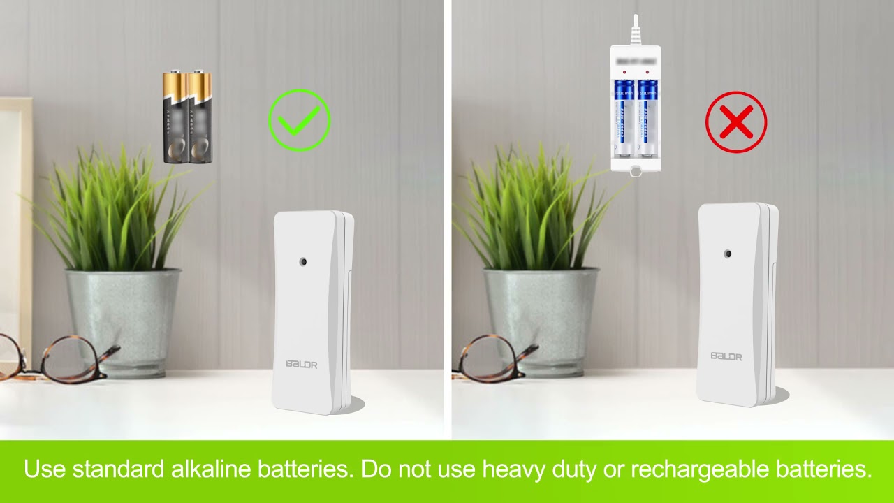 BALDR B0389WST2H2 WIRELESS WEATHER STATION WITH BACKLIGHT SIMPLE OPERATION VIDEO