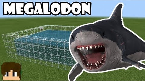 How to summon Megalodon in Minecraft | Megalodon and Jaw Addon