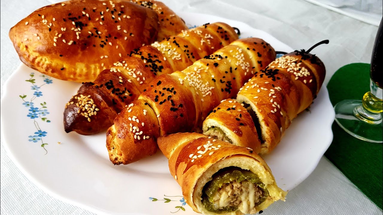 فلفل محشي فالفرن ملفوف بالعجينة السحرية🌶🥖...وصفة صيفية بإمتياز..خطيرررة جربوها
