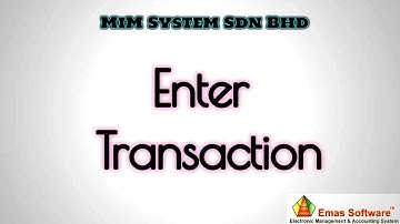 Emasadvacc - Enter Transaction