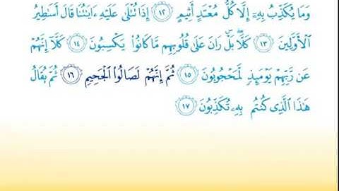 Surat Al Mutaffifin 83  سورة المطفّفين   Children Memorise   kids Learning quran   YouTube 360p