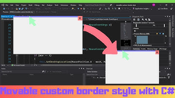 How to make a movable custom border style with C#