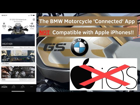 The TFT and  (Dis) Connected App on the BMW R1250GS Adventure