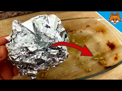 Rub with a piece of Aluminum Foil through the Casserole Dish and WATCH WHAT HAPPENS 😱