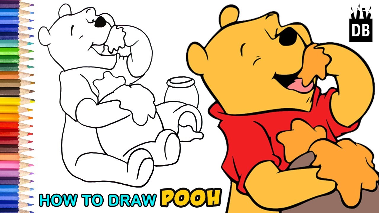 Easy to Draw Winnie the Pooh Bear | 4 Kids - YouTube