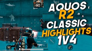 #PUBGMOBILE ⚡1VS4⚡ CLASSIC HIGHLIGHTS⚡ Sharp Aquos R2 🔥 screenshot 3