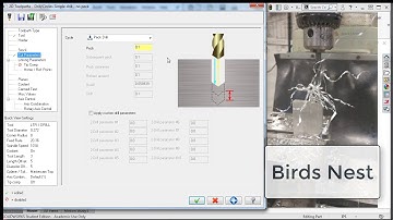 45 - Mastercam for SolidWorks - Peck Drilling Cycle