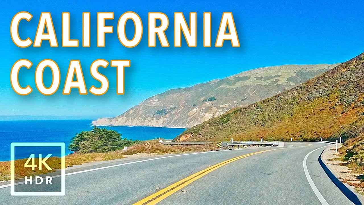4 Hours of California Coast Scenery – Big Sur to San Francisco Complete Drive [4K HDR]