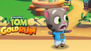 Talking Tom Gold Run Unlocking Football Tom in Sports League screenshot 1