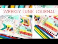 JUNK JOURNALING | Weekly Junk Journal | Journal &amp; Chat With Me