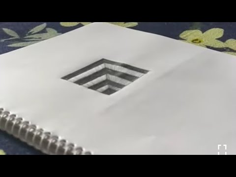How To Draw 3d Optical Illusion On Paper.