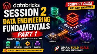 Databricks Data Engineering Fundamentals | Data, Metadata, Compute & Clusters | Session 2 Part 1