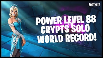 NEW World Record! Power Level 88 Crypts Dungeon: 4:27 (Solo)