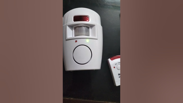 Remote Controlled Infrared Motion Sensor Theft Security Alarm 105db with 2 remotes and Brackets