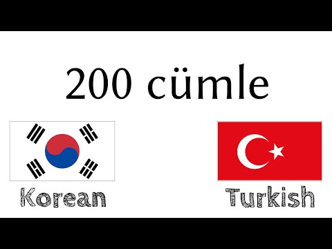 200 cümle - Korece - Türkçe