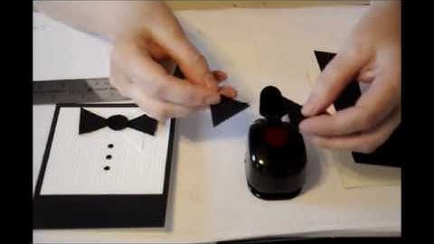 How to Make : a Tuxedo Card