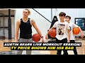 Austin sears workout session with espn top ranked player ty price pro level training