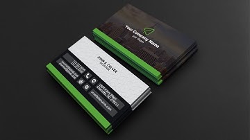 How to Create Professional Modern Business Card in Adobe Photoshop CS6