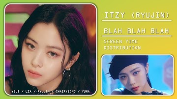 ITZY (RYUJIN) | Blah Blah Blah (TEASER) | Screen Time Distribution