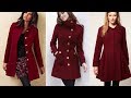 TENDENCIAS MODA de MUJER otoño invierno 2019  / 2020 / ABRIGOS DE moda color granate / Fashion Love