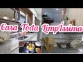 ROTINA DE DONA DE CASA-TUDO LIMPO E ORGANIZADO💕|DIA DE FAXINA NA COZINHA E SALA| JANTINHA CASEIRA😋