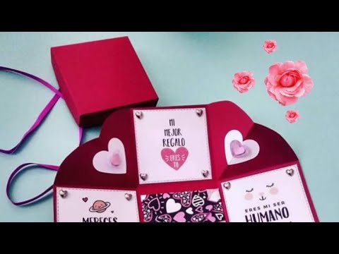 Exploding box San Valentin - YouTube