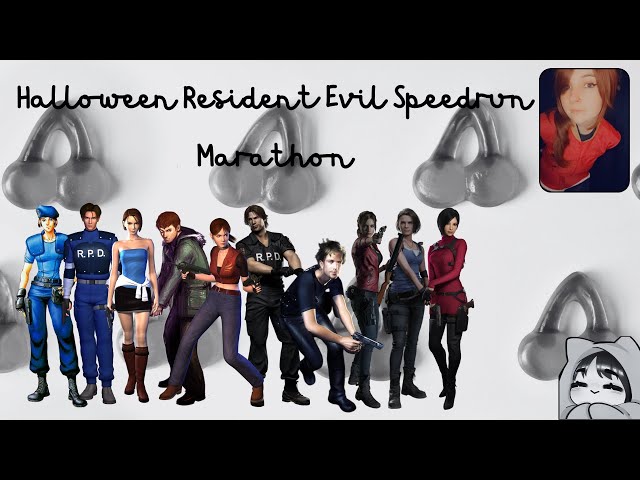 Scaring Is Caring !Charity: RESIDENT EVIL SPEEDRUN MARATHON  #scaringischarity