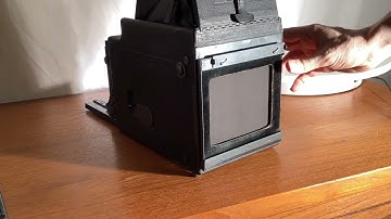 Shutter Operation of a 4x5 Auto Graflex SLR Camera