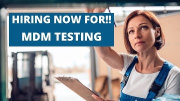 MDM Testing | MDM Testing Jobs | MDM | EBX | Master Data Management Testing | Master Data Management