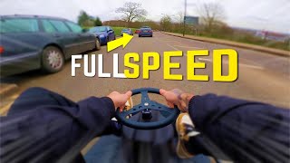 (FULL SPEED) SUPERCHARGED CRAZY CART DOWN THE HILL!