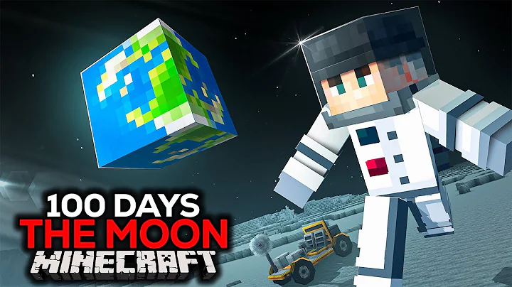 I Barely Survived 100 Days on the Moon in Hardcore Minecraft